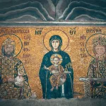 jesus christ and virgin mary painting